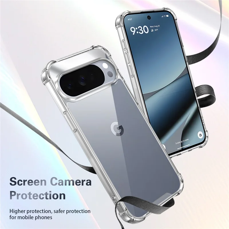 For Google Pixel 10 Pro XL Case Reinforced Corner 1.5mm PC + TPU Ultra Clear Phone Cover