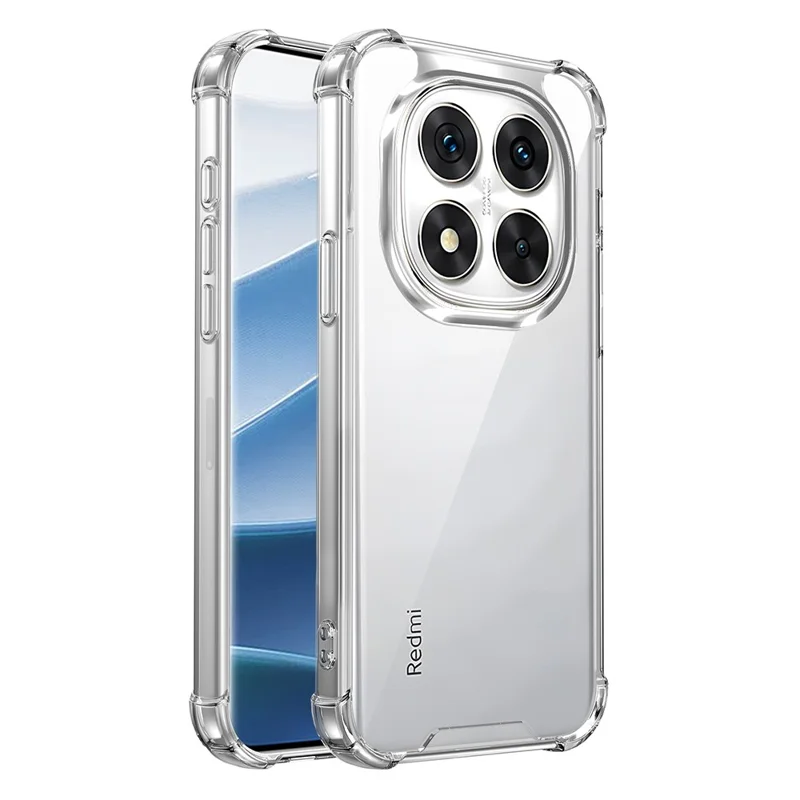 Étui pour Xiaomi Poco X7 5G / Redmi Note 14 Pro 5G, renforcé aux coins, PC + TPU ultra transparent
