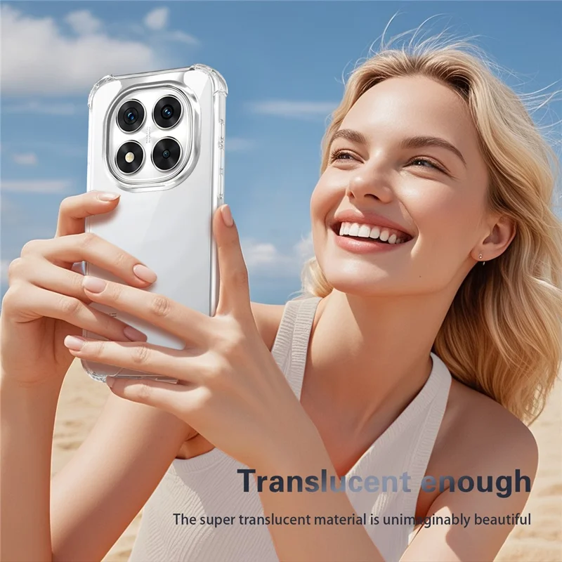 Étui pour Xiaomi Poco X7 5G / Redmi Note 14 Pro 5G, renforcé aux coins, PC + TPU ultra transparent