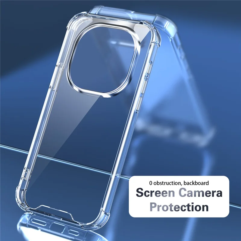 Étui pour Xiaomi Poco X7 5G / Redmi Note 14 Pro 5G, renforcé aux coins, PC + TPU ultra transparent