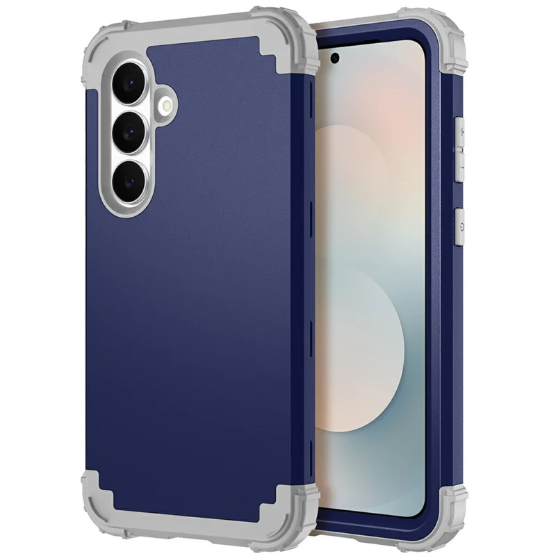 Samsung Galaxy S25 FE hoesje, stootvast, achterkant van PC + TPU - Marineblauw