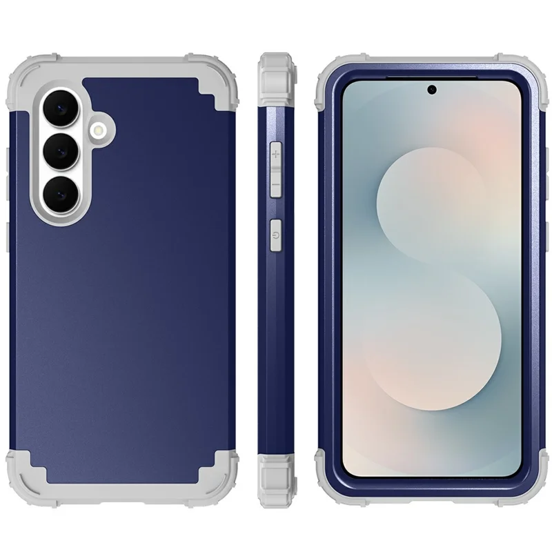 Samsung Galaxy S25 FE hoesje, stootvast, achterkant van PC + TPU - Marineblauw