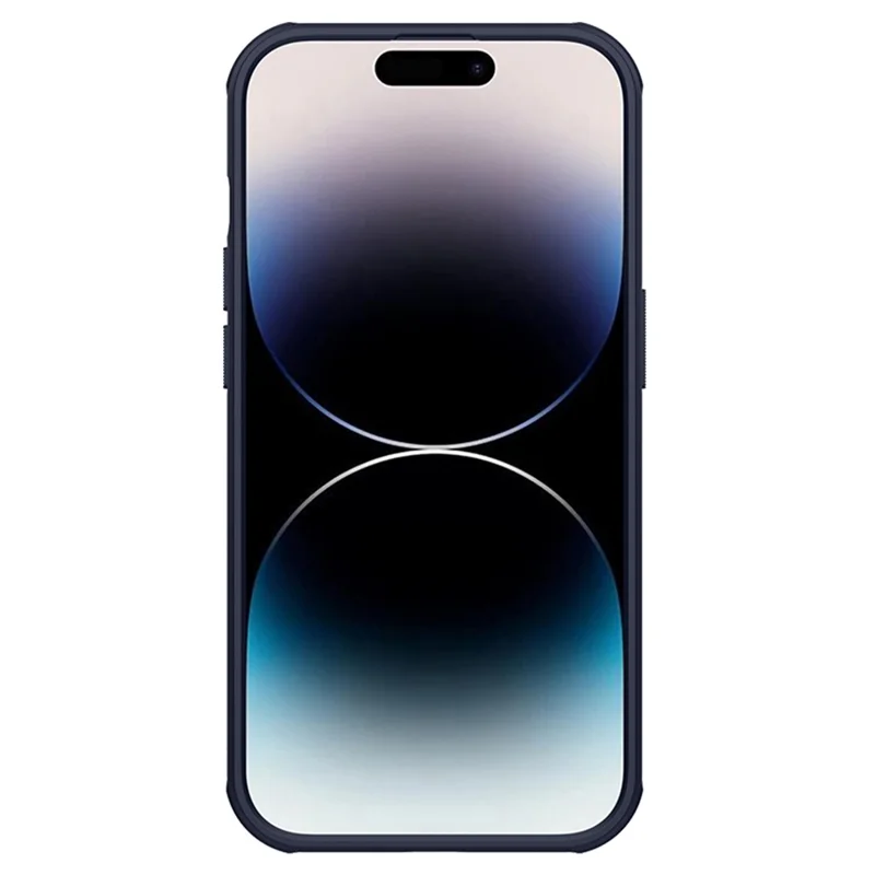 NILLKIN Super Frosted Shield Pro Protective Phone Case for iPhone 14 Pro, Hard PC Matte Anti-drop Phone Cover (Hollow-out Design for Logo) - Dark Purple