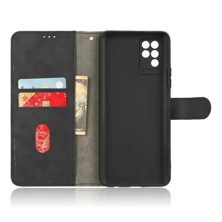 Couvercle de Choc Téléphonique Pour Infinix Note 10, Casse de Portefeuille en Cuir pu pu pu Avec Fonctionnalité - le Noir