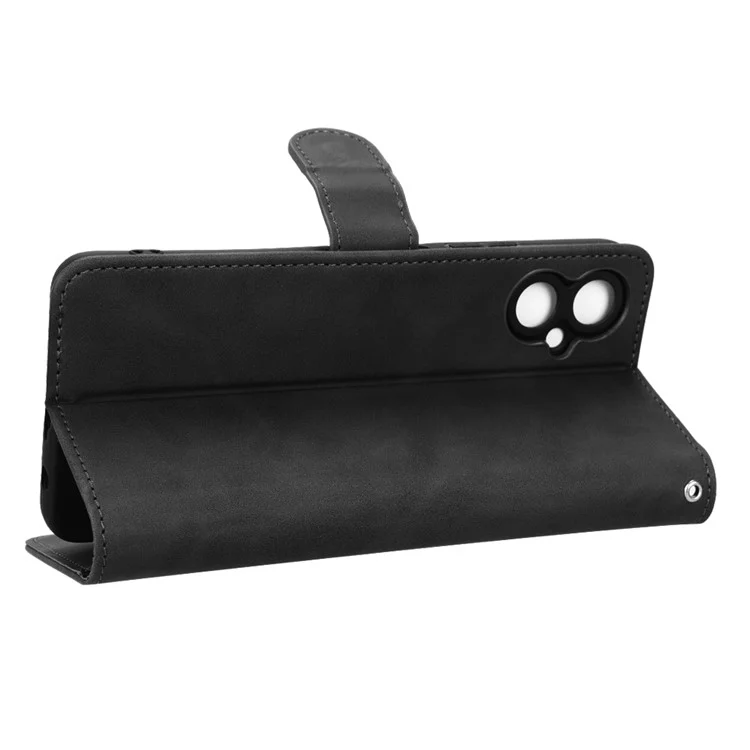Telefonabdeckung Für Tecno Camon 19 Neo 4G, Vollschutz Haut-touch-pu-leder-brieftasche Mit Ständer - Schwarz