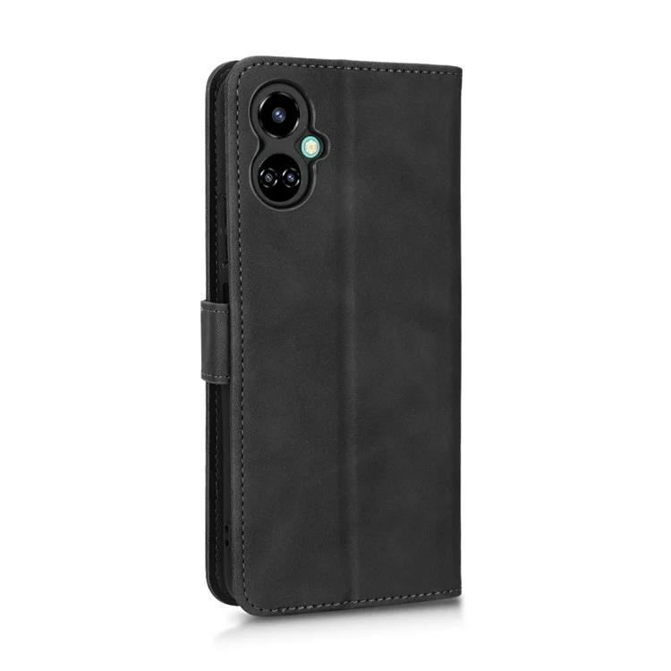 Telefonabdeckung Für Tecno Camon 19 Neo 4G, Vollschutz Haut-touch-pu-leder-brieftasche Mit Ständer - Schwarz
