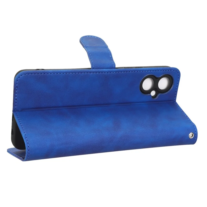 Phone Cover for TECNO Camon 19 Neo 4G, Full Protection Skin-Touch Feeling PU Leather Wallet Case with Stand Feature - Blue