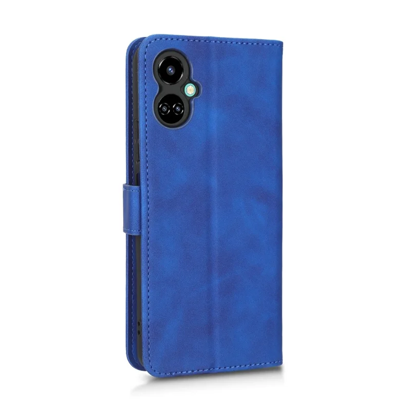 Phone Cover for TECNO Camon 19 Neo 4G, Full Protection Skin-Touch Feeling PU Leather Wallet Case with Stand Feature - Blue