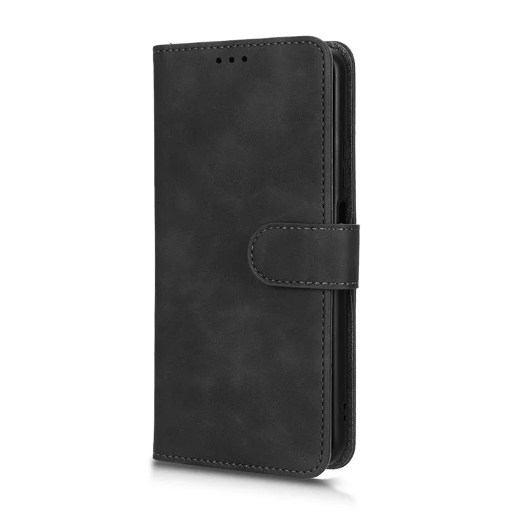 Telefonabdeckung Für Oppo A17 4G, Gut Geschützte Haut-touch-pu-leder-brieftasche Mit Standfunktion - Schwarz