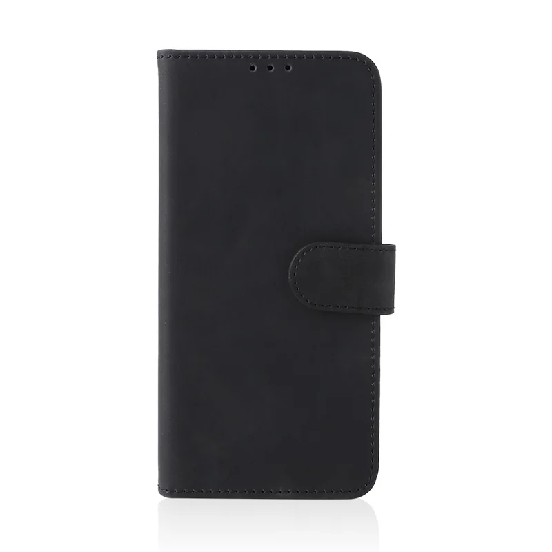 Phone Cover for Infinix Hot 11s, Magnetic Clasp Skin-Touch Feeling PU Leather Wallet Case with Stand Feature - Black