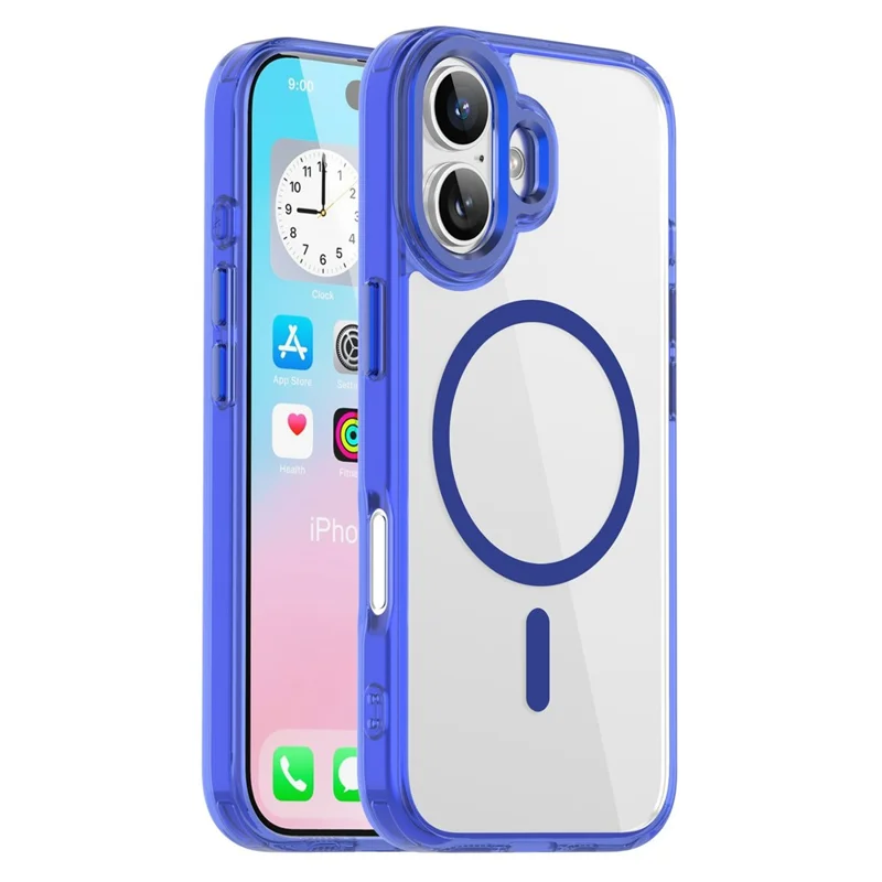 For iPhone 17 Case Compatible with MagSafe TPU+PC Transparent Phone Cover - Sapphire