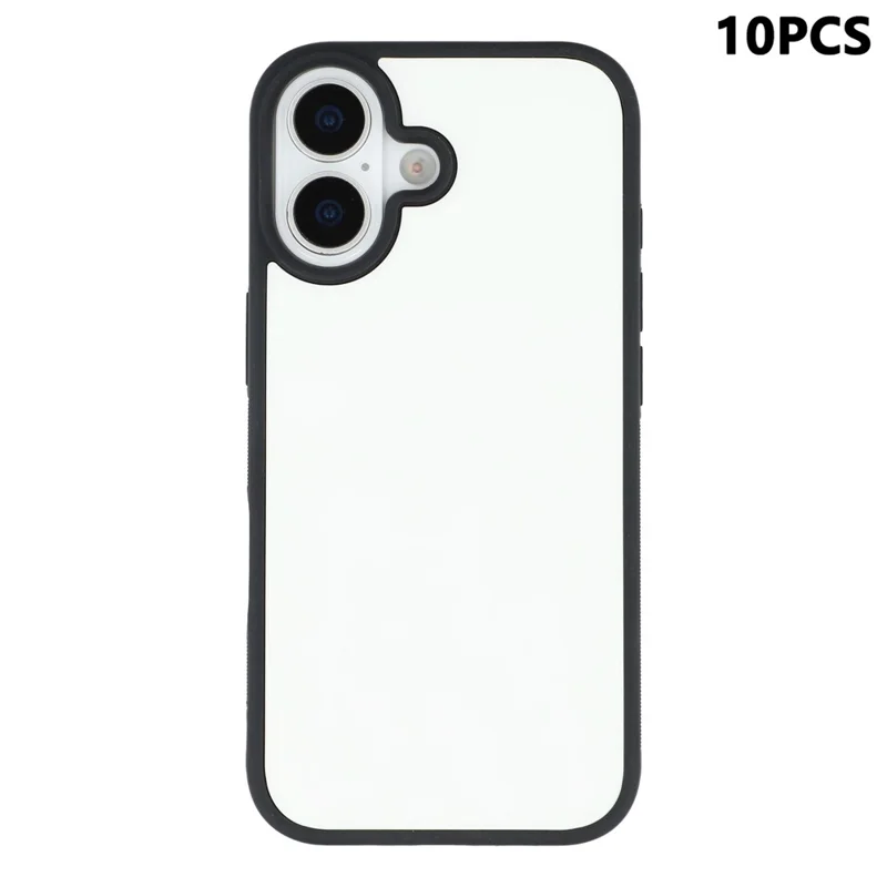 10Pcs / Pack For iPhone 17 Case Shockproof PC+TPU Phone Cover Support Heat Transfer Printing