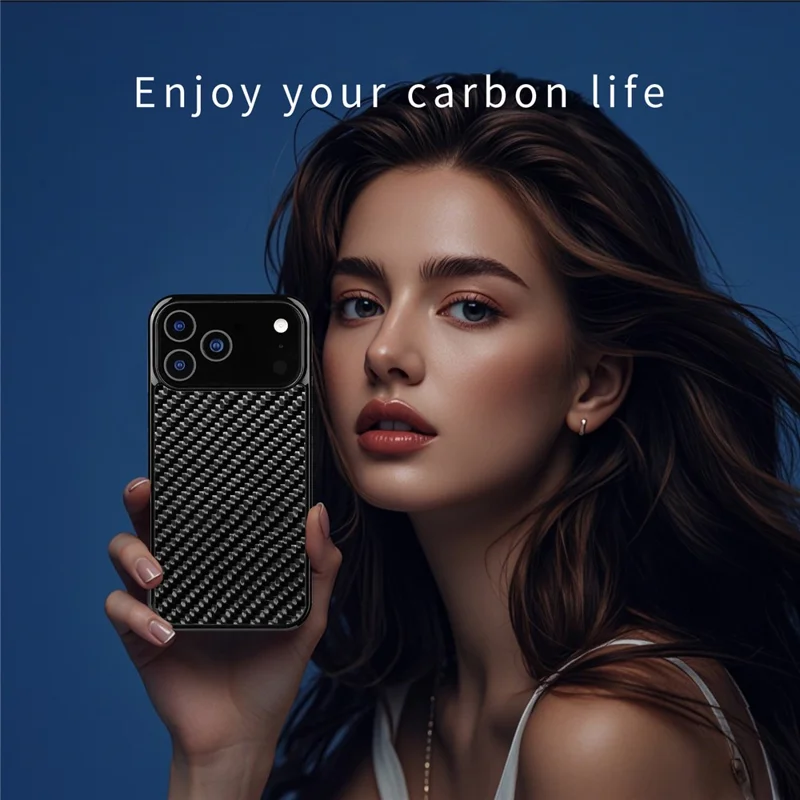 For iPhone 17 Pro Case Case Twill Texture Aramid Fiber + TPU Shockproof Phone Cover - Purple