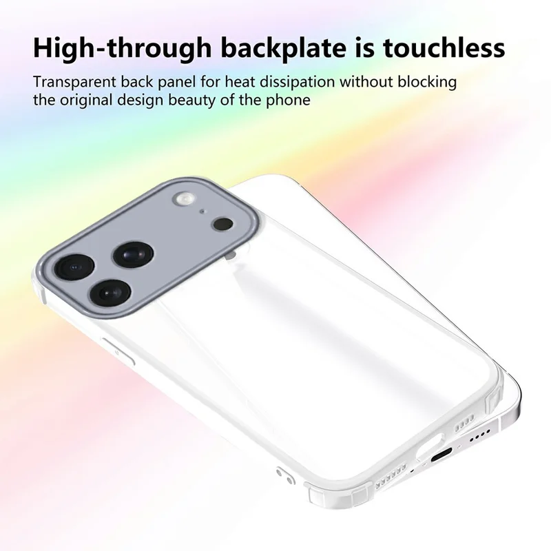 iPhone 17 Pro Hülle mit verstärkten Ecken, stoßfest, TPU + Acryl Handyhülle - Weiß
