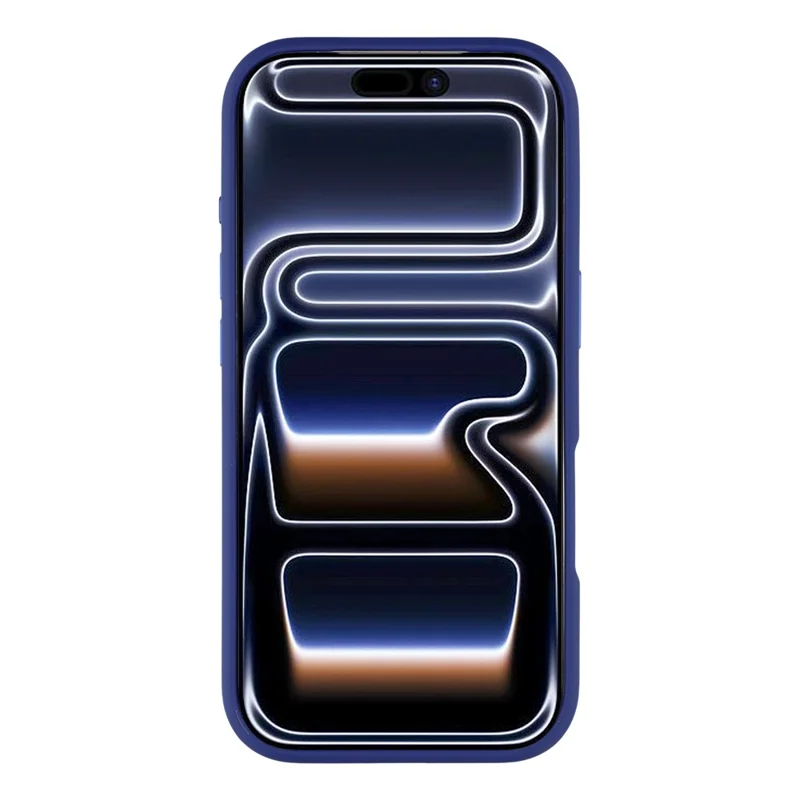 JAUCASE Etui na iPhone 17 Pro Max z obracaną podpórką, matowe etui z fakturą skóry PC + TPU - Przezroczyste niebieskie