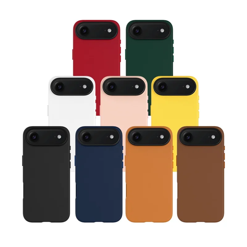 KZDOO til iPhone Air Case kompatibel med MagSafe PU + PC stødfast telefonbeskyttelse - Orange