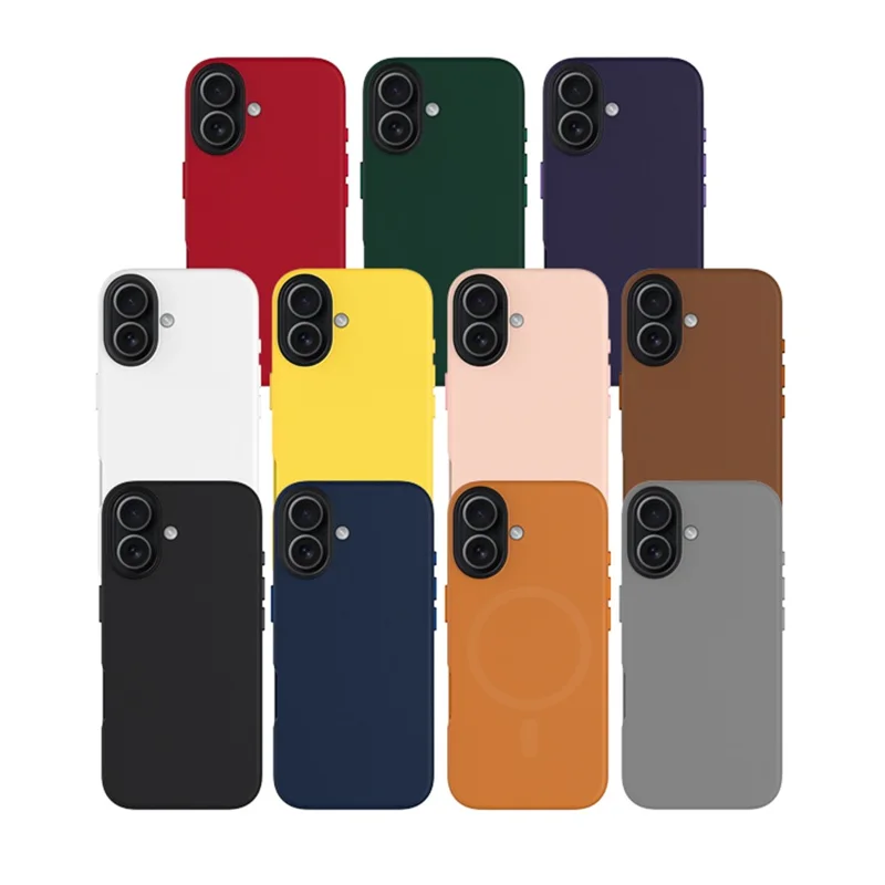 KZDOO For iPhone 17 Case Compatible with MagSafe PU + PC Shockproof Phone Cover - Black