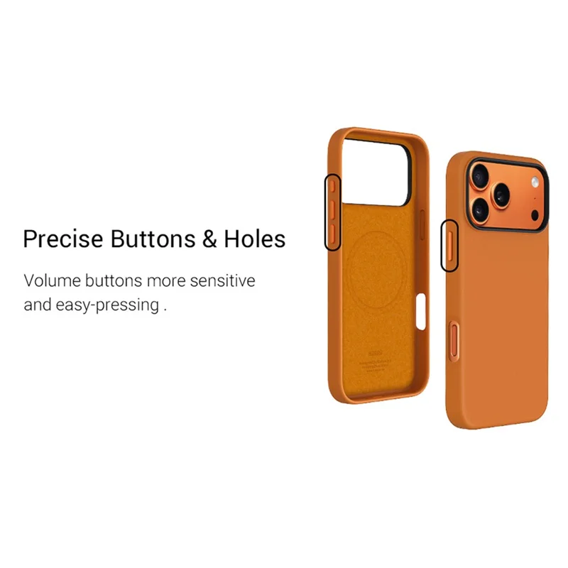 KZDOO For iPhone 17 Pro Case Compatible with MagSafe PU + PC Shockproof Phone Cover - Black