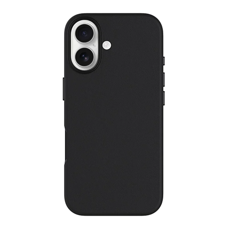 KZDOO Noble Collection Series For iPhone 17 Case PU + PC Shockproof Phone Cover - Black
