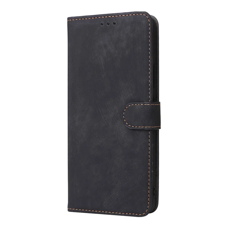 For Blackview Shark 6  /  Oscal Tiger 8 Case Wallet RFID Blocking PU Leather Phone Cover Stand with Strap - Black