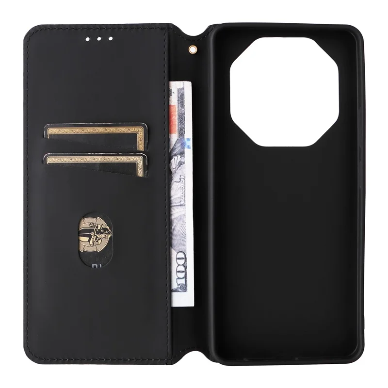 For Blackview Shark 6  /  Oscal Tiger 8 Case Wallet Rhombus Imprinted Leather Phone Cover - Red