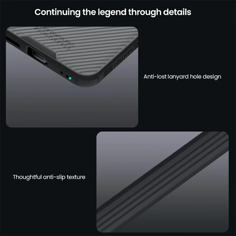 NILLKIN Camshield Pro Series For Samsung Galaxy S25 FE Case TPU + PC Clear Black Phone Cover with Camera Slider