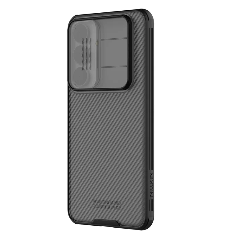 NILLKIN Camshield Pro Series For Samsung Galaxy S25 FE Case TPU + PC Clear Black Phone Cover with Camera Slider