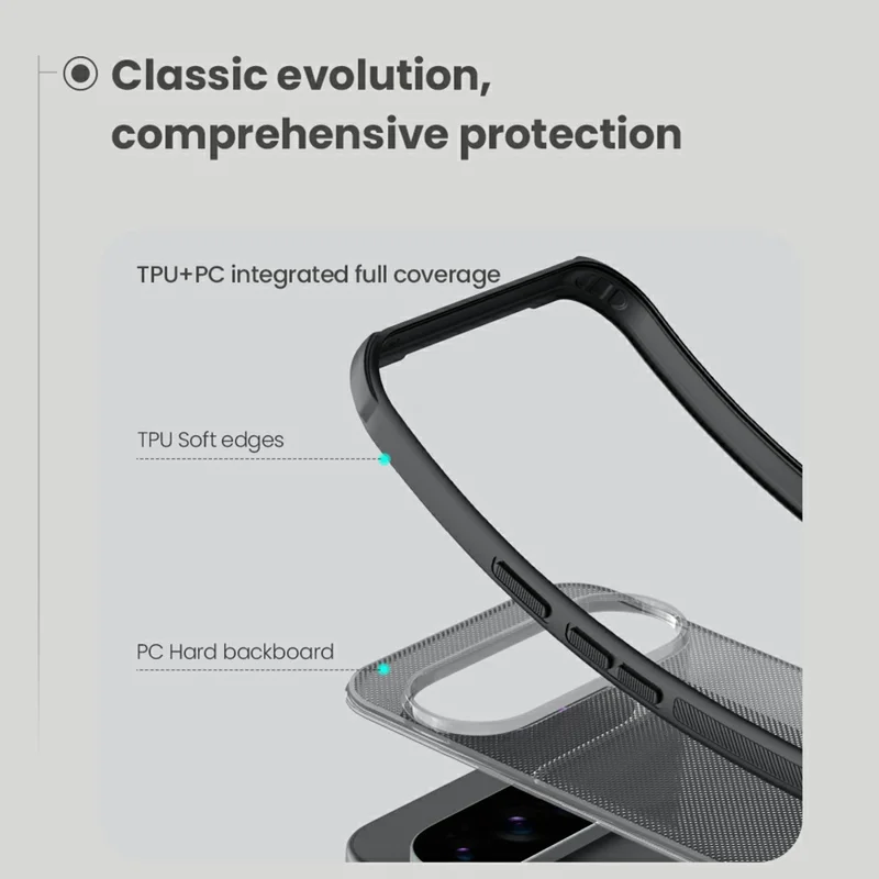 NILLKIN Super Frosted Shield Pro For Google Pixel 10 Pro XL Case Matte PC TPU Clear Black Phone Back Cover