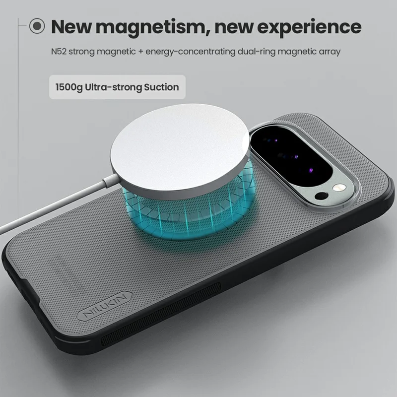 NILLKIN Super Frosted Shield Pro for Google Pixel 10 Pro XL Magnetic Case Matte PC TPU Clear Black Phone Back Cover
