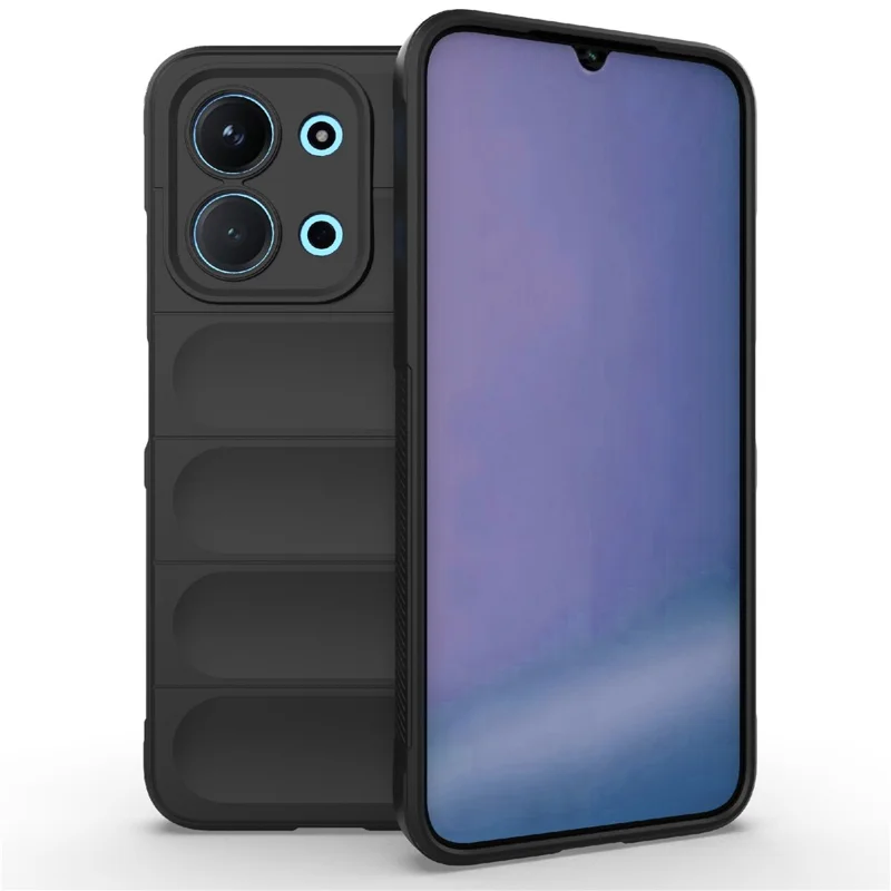 Miękka obudowa TPU do Xiaomi Redmi 15C 5G (UE) (173 mm) / 4G (UE) (173 mm) / Poco C85 4G (173 mm), odporna na upadki, solidna tylna pokrywa do telefonu - Czarny