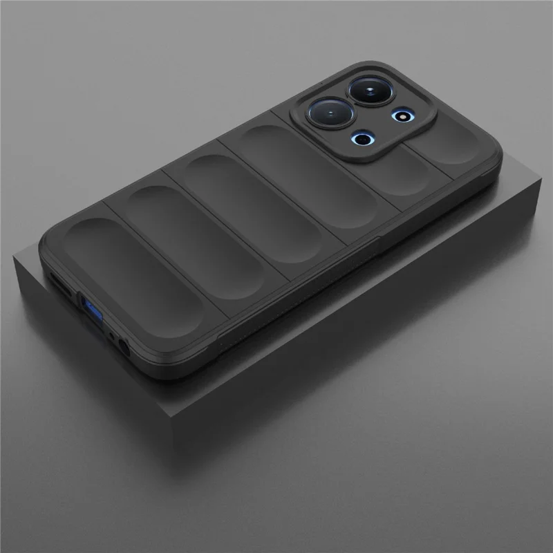 Miękka obudowa TPU do Xiaomi Redmi 15C 5G (UE) (173 mm) / 4G (UE) (173 mm) / Poco C85 4G (173 mm), odporna na upadki, solidna tylna pokrywa do telefonu - Czarny