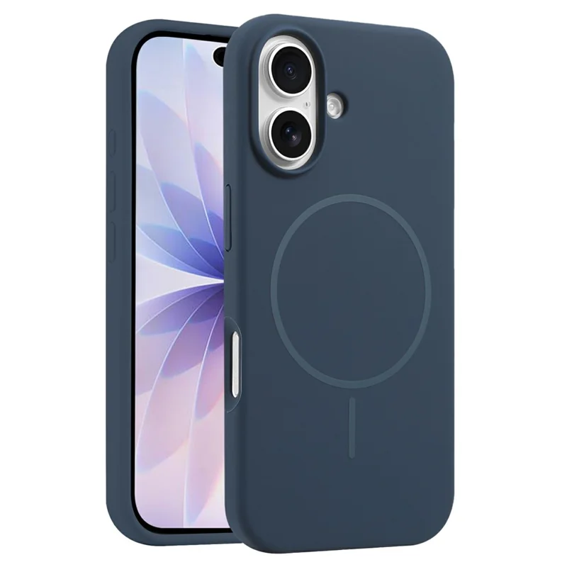 For iPhone 17 Case Compatible with MagSafe Liquid Silicone Anti-Drop Phone Cover - Sapphire