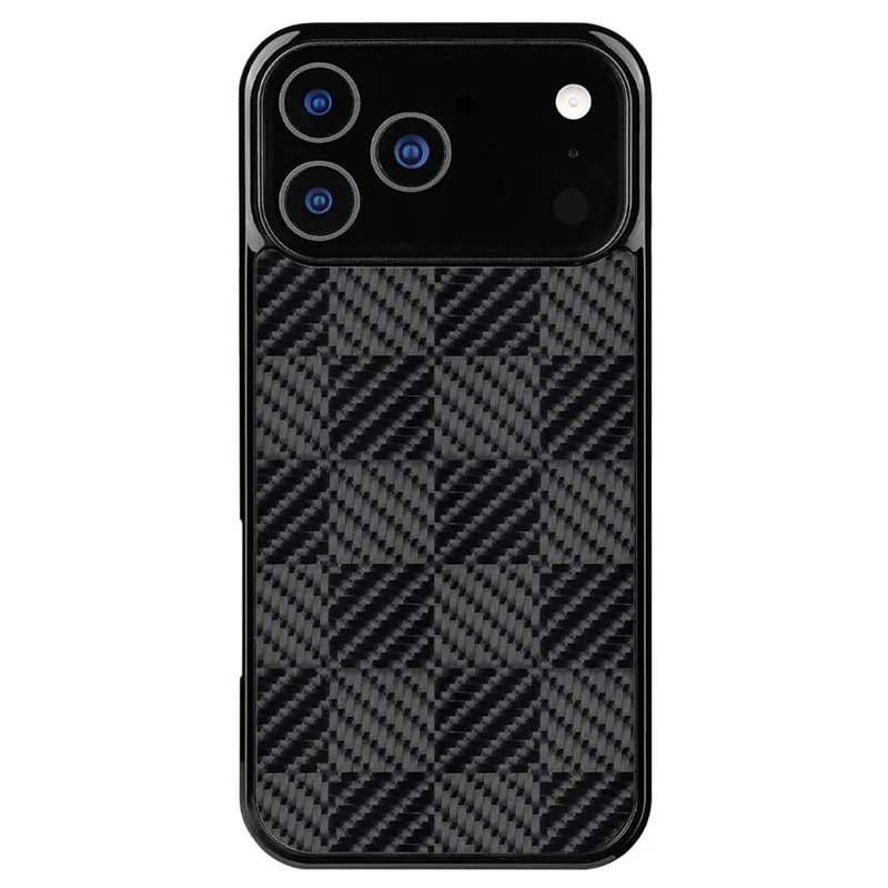For iPhone 17 Pro Case Compatible with MagSafe Aramid Fiber TPU Shockproof Phone Cover - Square Texture