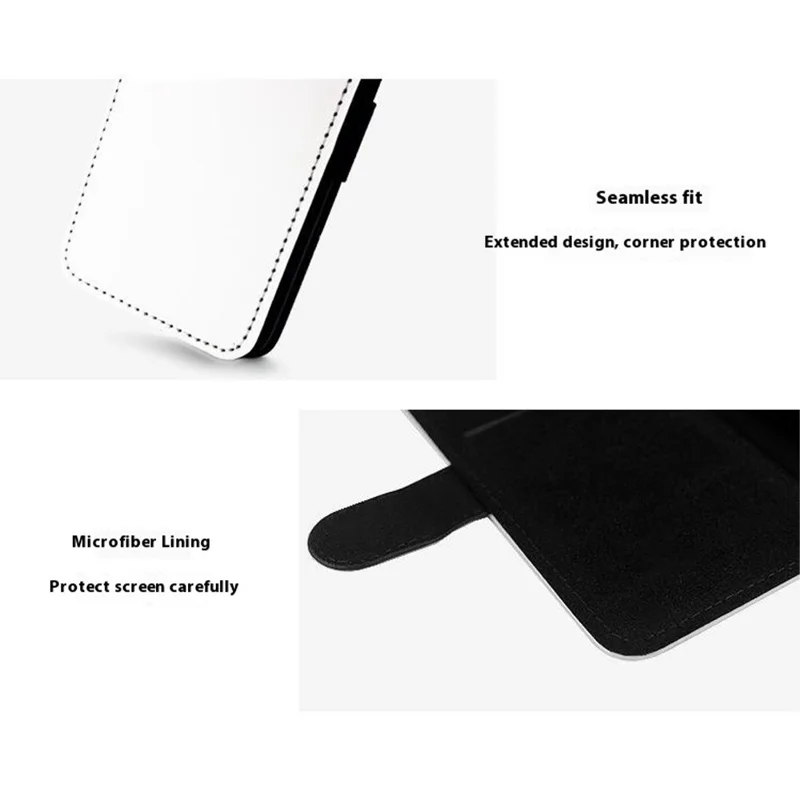 For iPhone 17 Pro Max Case PU Leather Sublimation Blank Smart Phone Cover with Card Holder