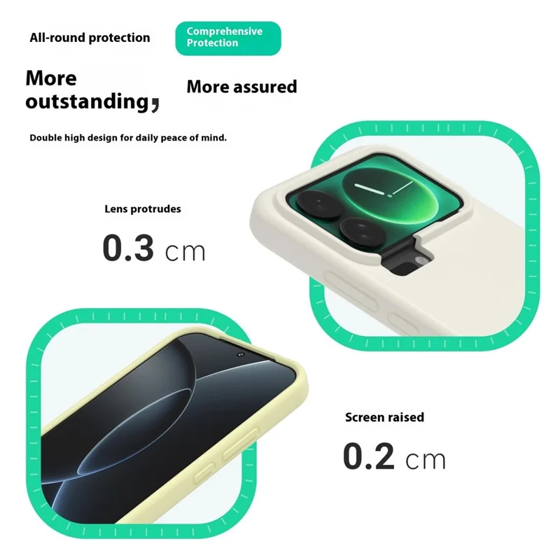 For Xiaomi 17 Pro Liquid Silicone Phone Case Skin-Friendly Shockproof Protective Back Cover - Black