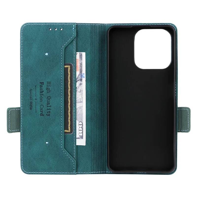 Leather Case For Realme C71 4G  /  Note 70T 4G  /  Narzo 80 Lite 4G Wallet Flip Phone Cover with Hardware Decor - Blue