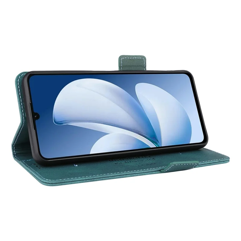 Leather Case For Realme C71 4G  /  Note 70T 4G  /  Narzo 80 Lite 4G Wallet Flip Phone Cover with Hardware Decor - Blue