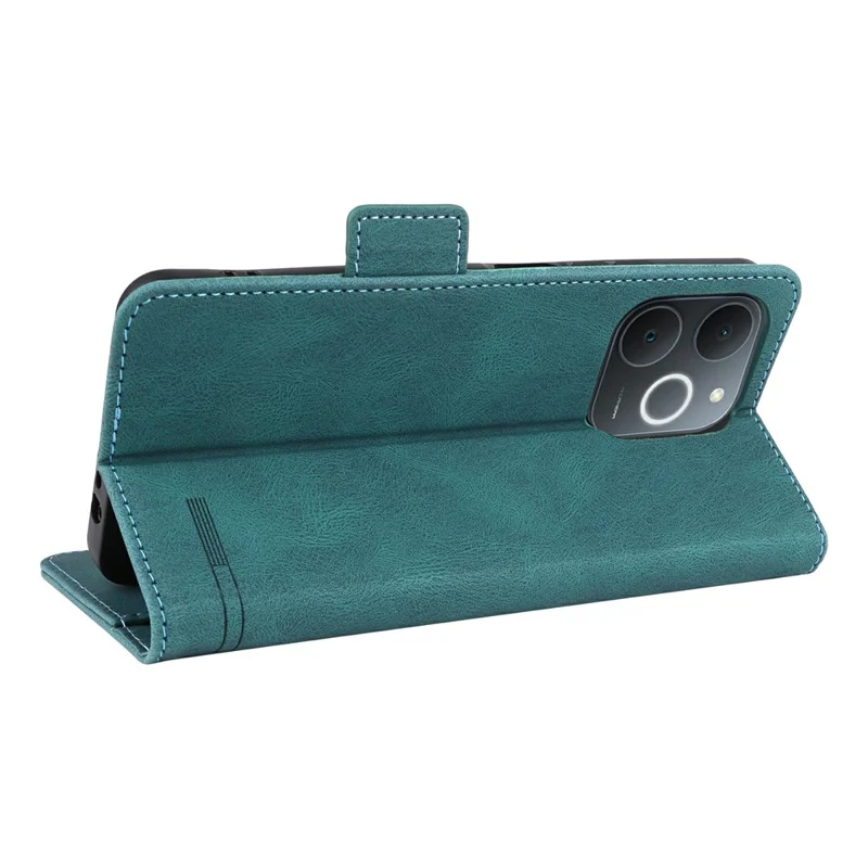 Leather Case For Realme C71 4G  /  Note 70T 4G  /  Narzo 80 Lite 4G Wallet Flip Phone Cover with Hardware Decor - Blue