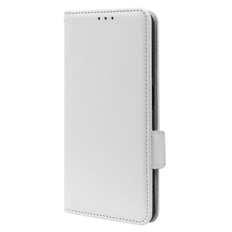 Litchi Textur Telefonhülle Für Cubot X50, Stand Wallet Allgemeines Schutz PU Leder Magnetic Clasp Protective Cover - Schwarz