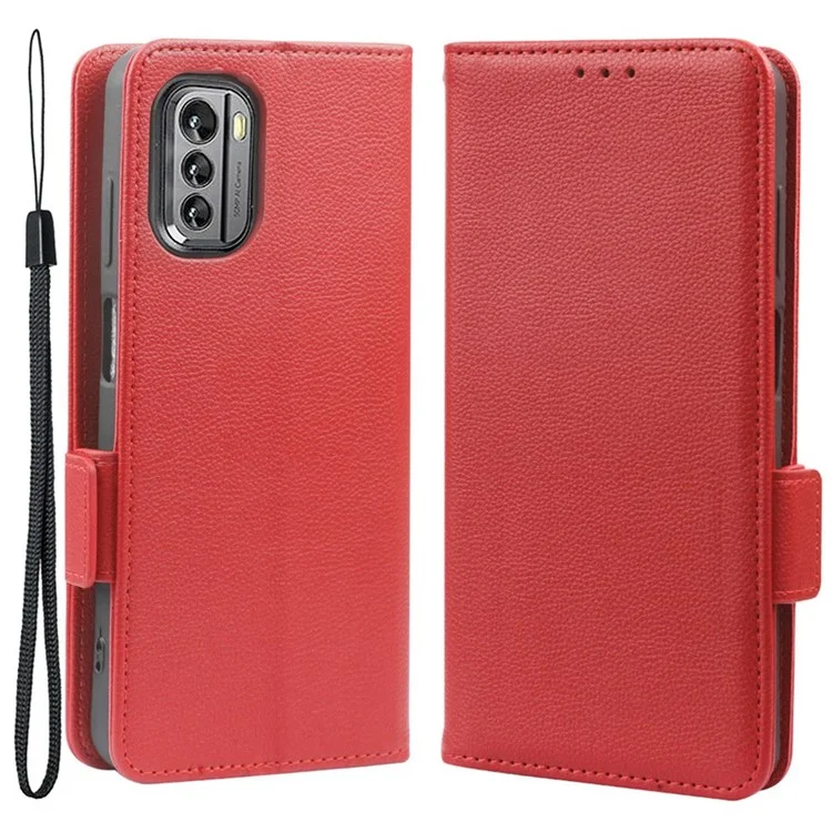 Для Nokia G60 5G Litchi Texture Cope Cople pu - Красный