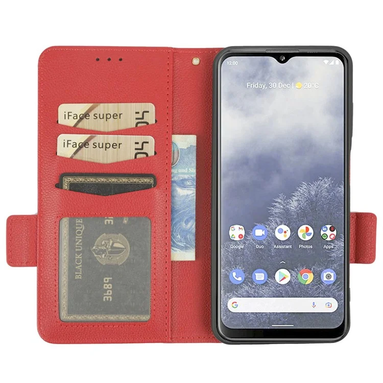 Для Nokia G60 5G Litchi Texture Cope Cople pu - Красный