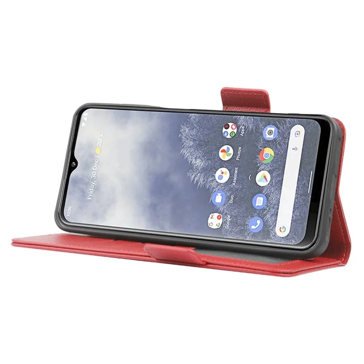 Для Nokia G60 5G Litchi Texture Cope Cople pu - Красный