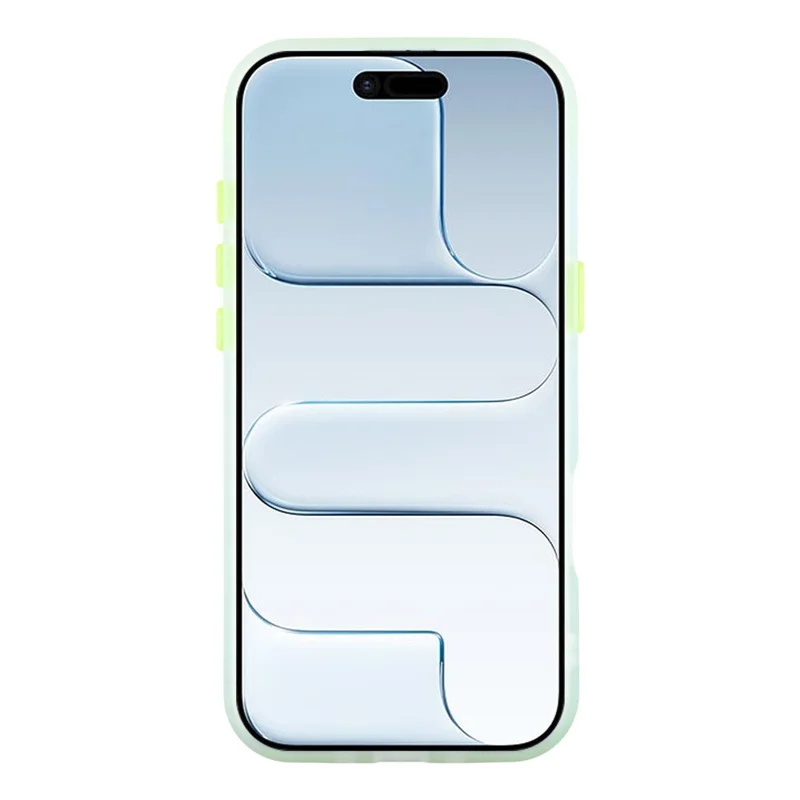 For iPhone Air Case Compatible with MagSafe Gradient Frosted Design PC + TPU Phone Cover - Green