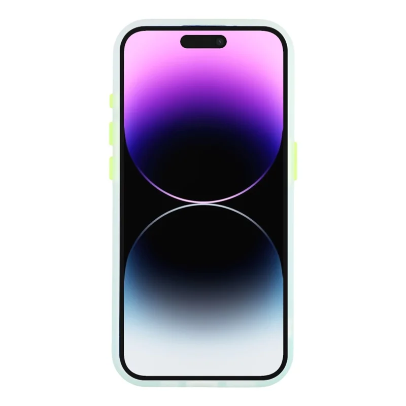 For iPhone 14 Pro Max Case Compatible with MagSafe Gradient Frosted Design PC + TPU Phone Cover - Green