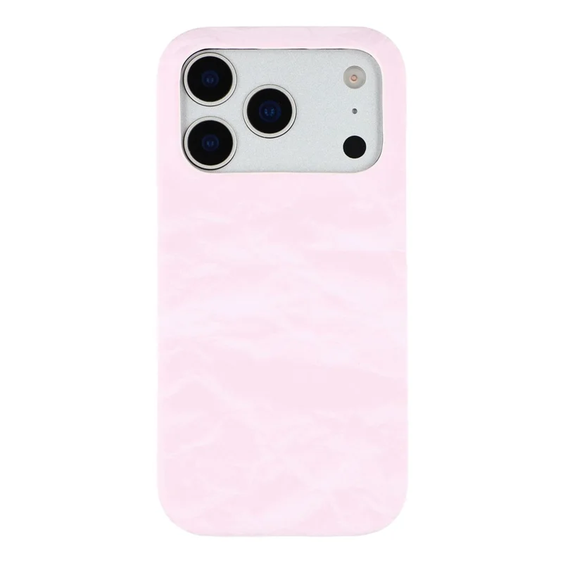 For iPhone 17 Pro Case Velvet Texture Leather + PC Phone Back Cover - Pink