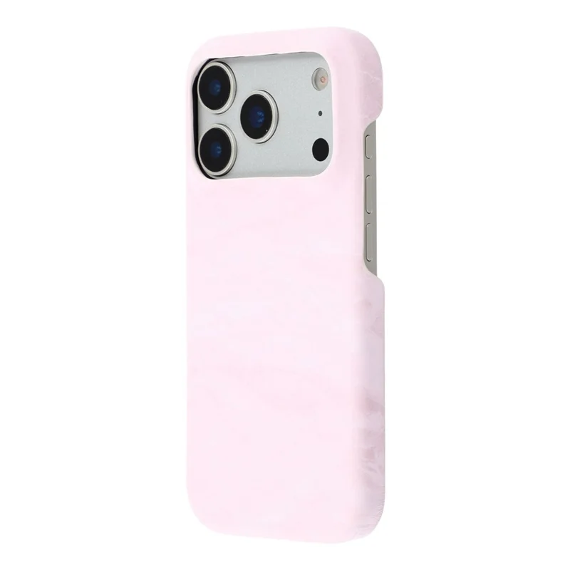 For iPhone 17 Pro Case Velvet Texture Leather + PC Phone Back Cover - Pink