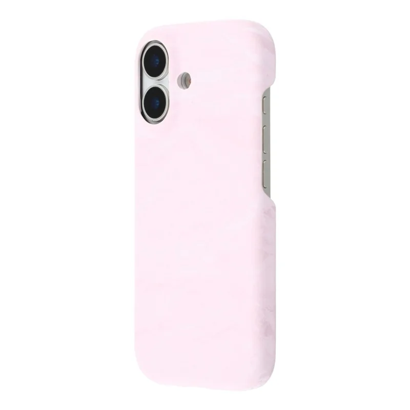 For iPhone 17 Case Velvet Texture Leather + PC Phone Back Cover - Pink