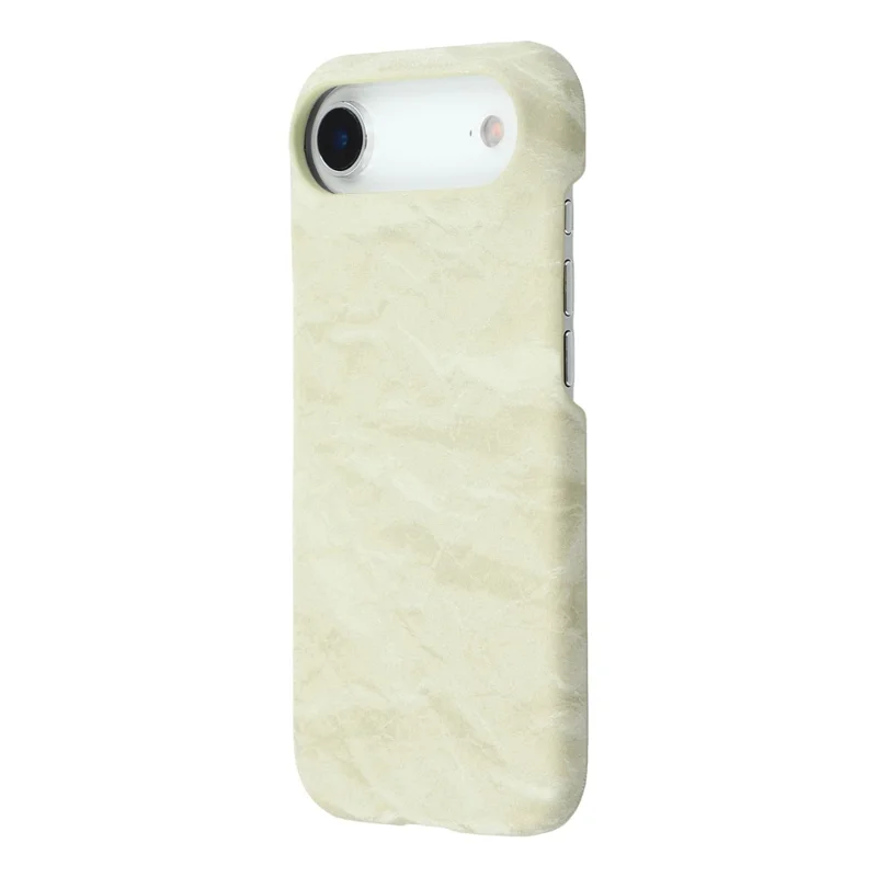 For iPhone Air Case Velvet Texture Leather + PC Phone Back Cover - Green