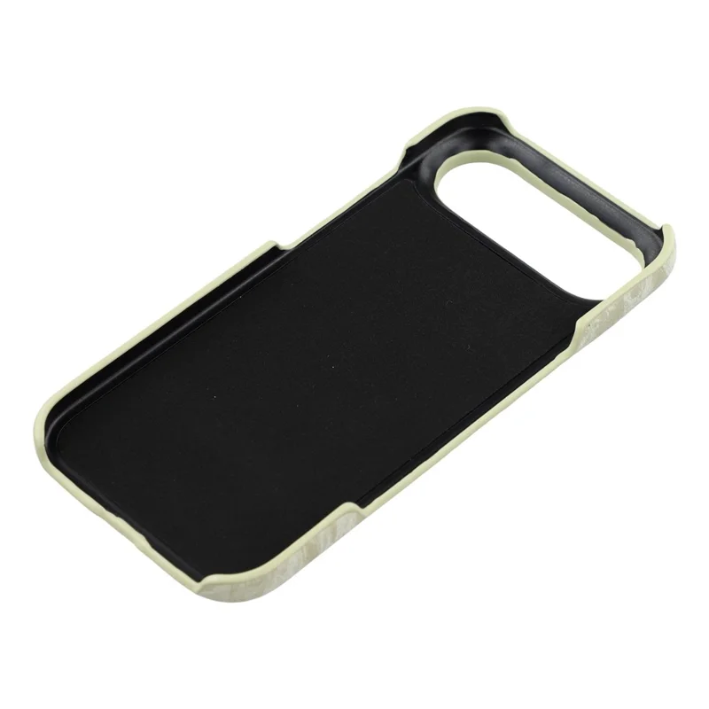 For iPhone Air Case Velvet Texture Leather + PC Phone Back Cover - Green