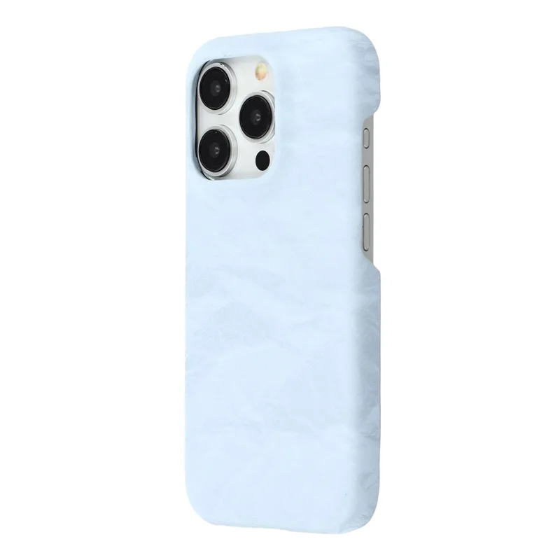 For iPhone 14 Pro Case Velvet Texture Leather + PC Phone Back Cover - Blue
